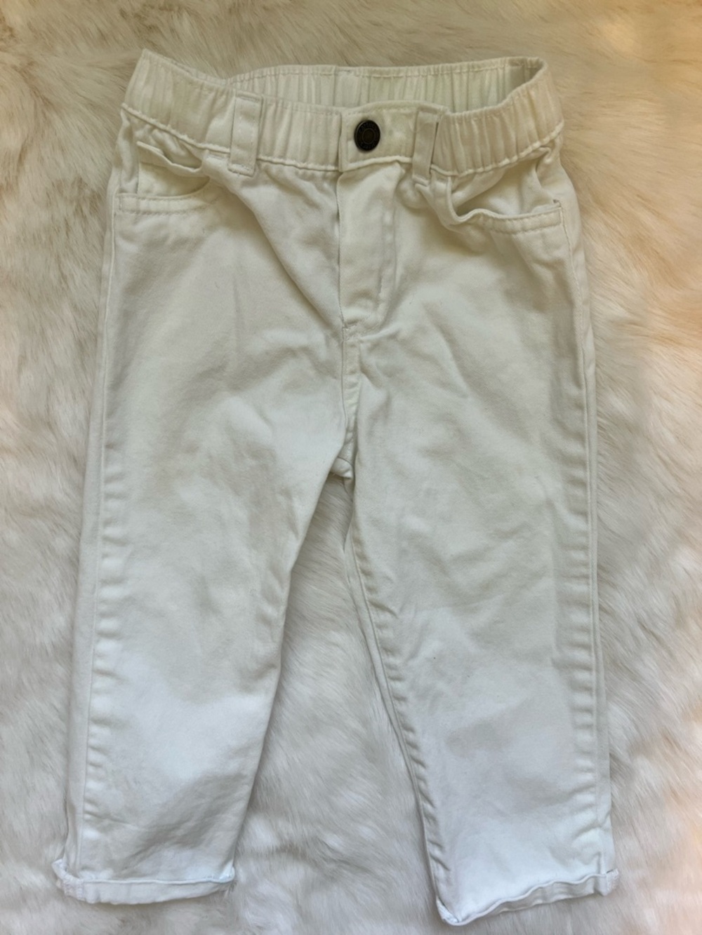 Carter's Cream Pull-On Jeans for Kids